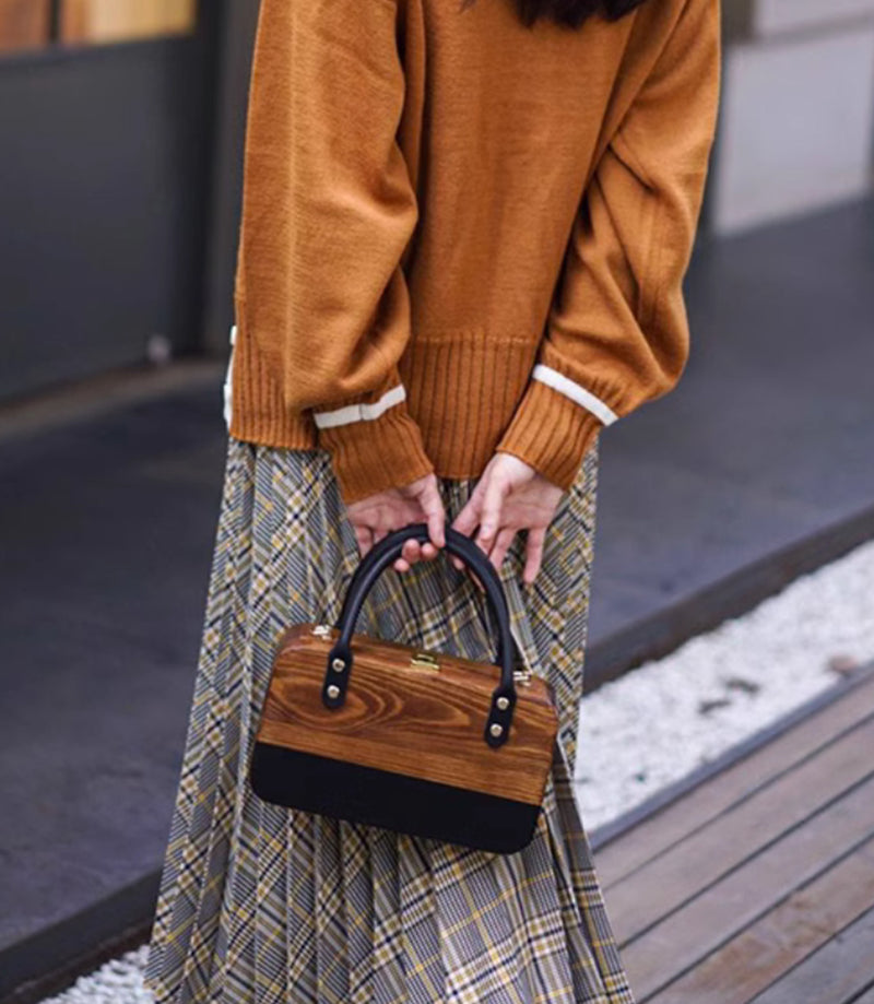 Nature's Language -French wooden bag