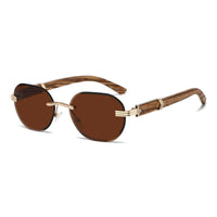 AEMXI Unisex-Sonnenbrille aus Holz