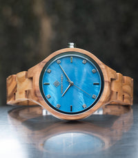 Shell surface wooden watches