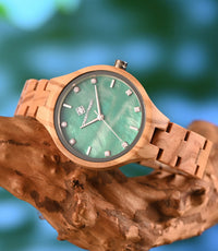 Green Wooden Watches