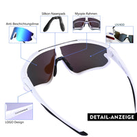 AMEXI Fahrrad-Sonnenbrille für Herren