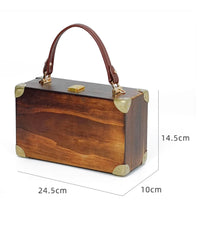 Heart of the Forest-Vintage wooden Bag