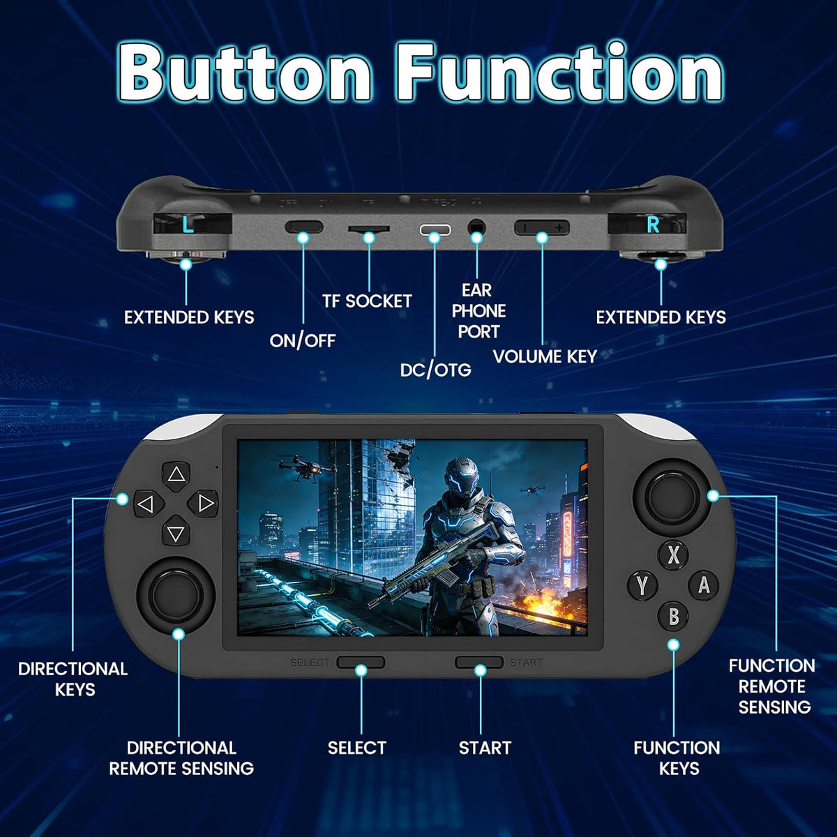 Retro Game Console Handheld