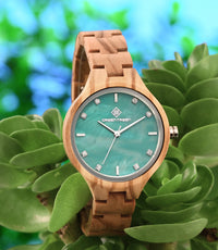 Green Wooden Watches