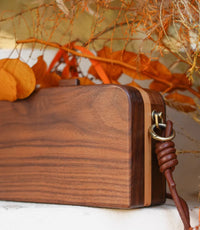 Wooden Charm-Lipstick bag