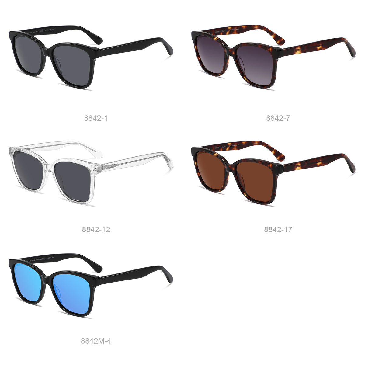 Womens sunglasses with acatate