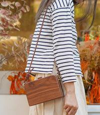 Wooden Charm-Lipstick bag