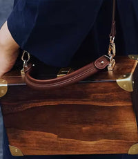 Heart of the Forest-Vintage wooden Bag