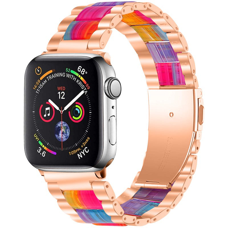 AMEXI Metallarmband kompatibel mit Apple Watch