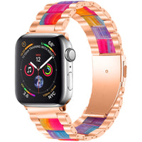 AMEXI Metallarmband kompatibel mit Apple Watch