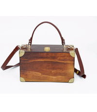 Heart of the Forest-Vintage wooden Bag