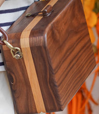 Wooden Charm-Lipstick bag