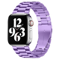 AMEXI verstellbares Metallarmband, kompatibel mit Apple Watch