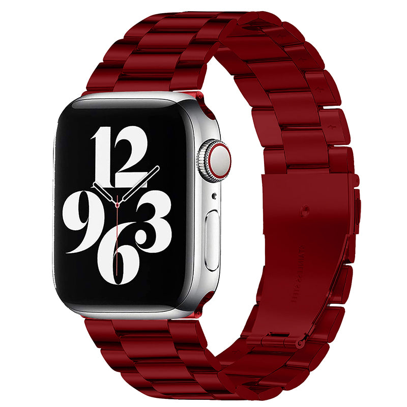 AMEXI verstellbares Metallarmband, kompatibel mit Apple Watch