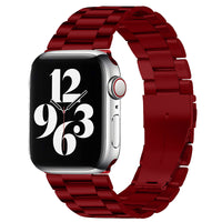 AMEXI verstellbares Metallarmband, kompatibel mit Apple Watch