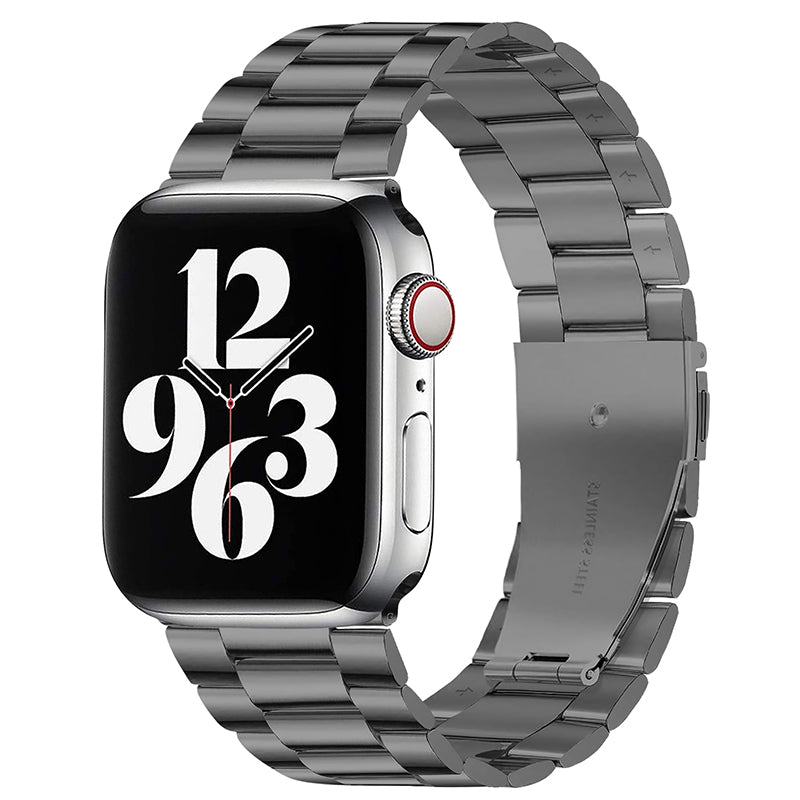 AMEXI verstellbares Metallarmband, kompatibel mit Apple Watch