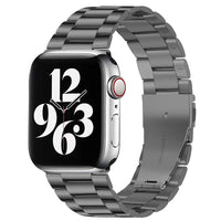AMEXI verstellbares Metallarmband, kompatibel mit Apple Watch