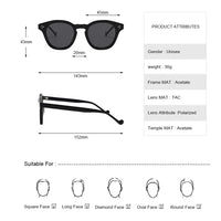 Womens sunglasses with acatate