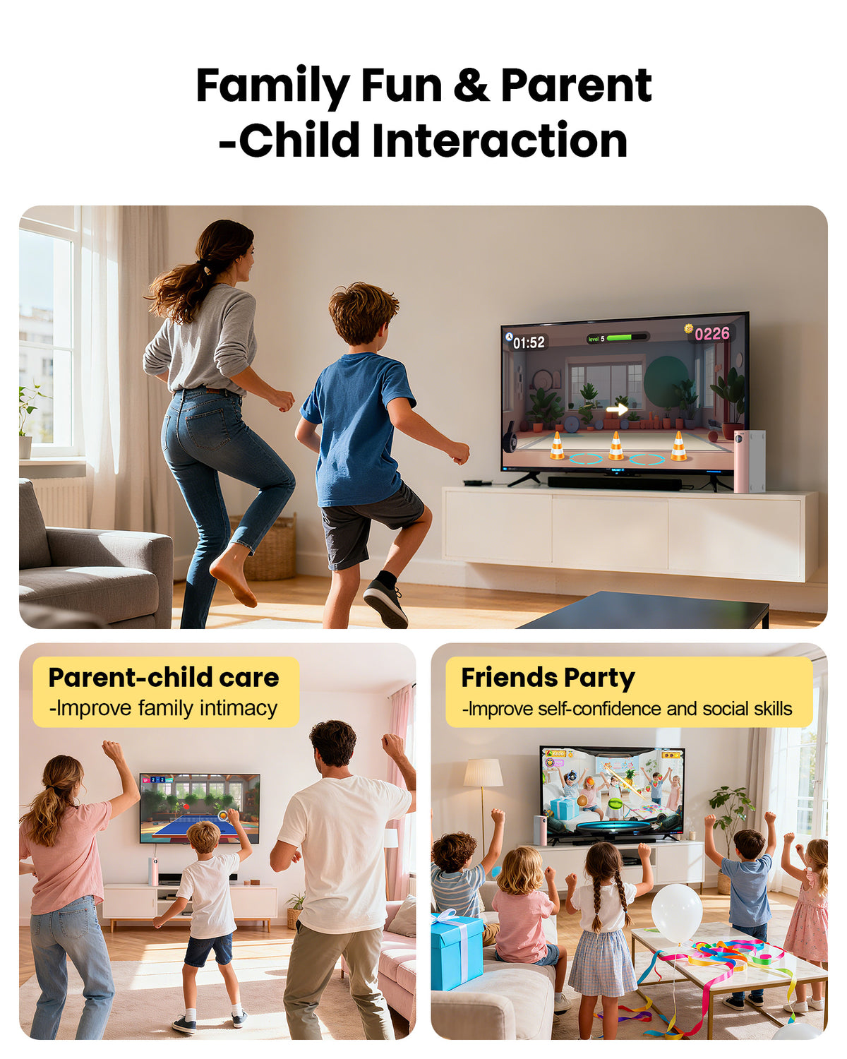 AMEXI AR Motion Gaming Console for Kids (Christmas/Birthday Gift)