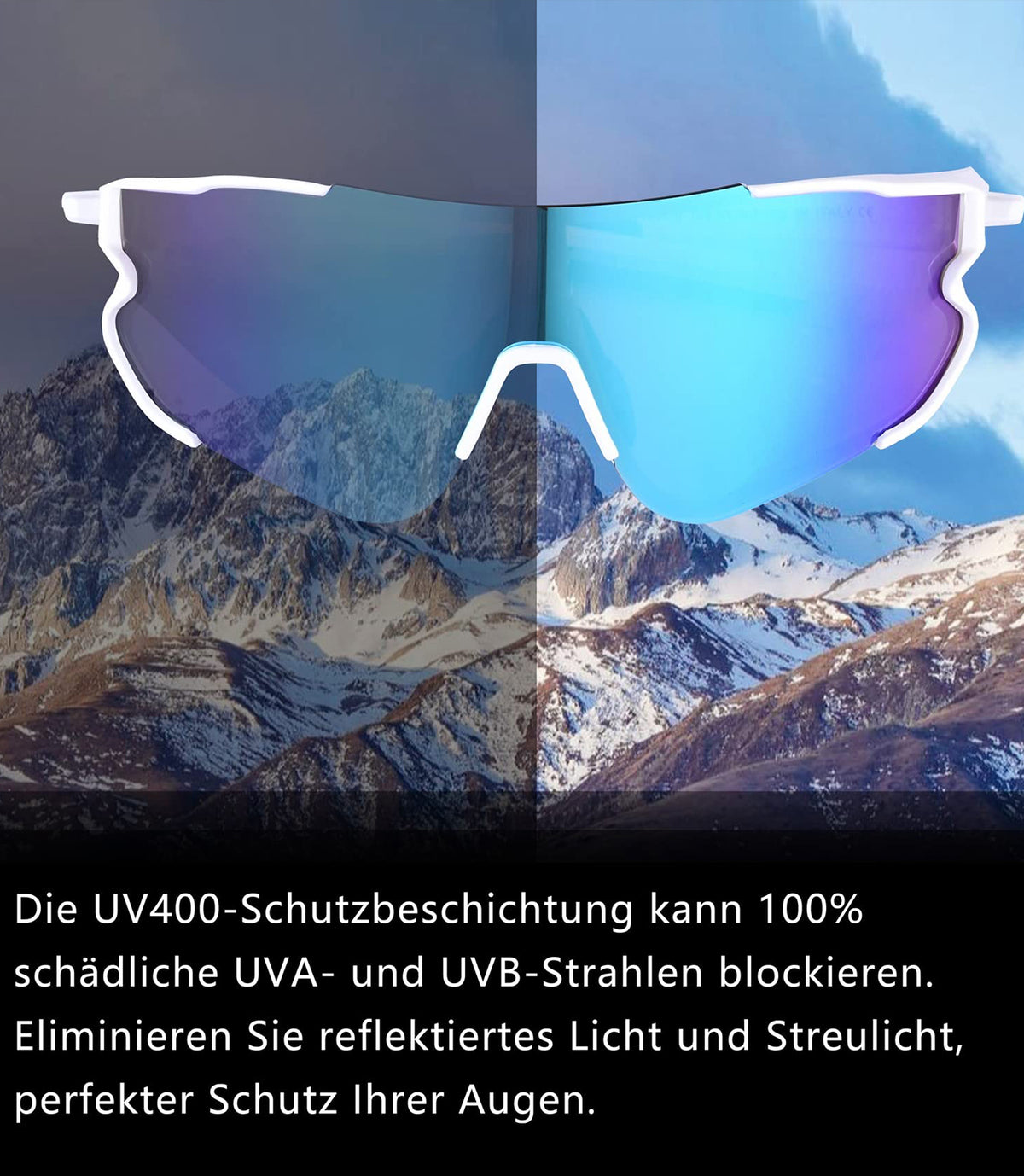 AMEXI Fahrrad-Sonnenbrille für Herren