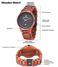 Red sandalwood watches